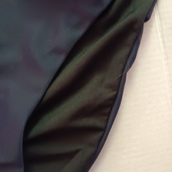 J Crew Women's  Curved Waist Cheeky Bikini Bottom Navy Medium NWT - Picture 2 of 5